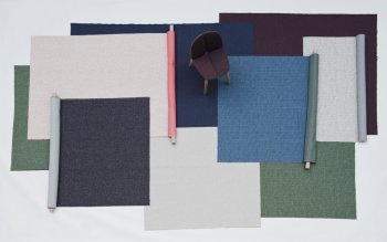 Textile Kvadrat - 3D knitted fabric: Canal, Moraine, Gravel