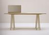 Console with mirror